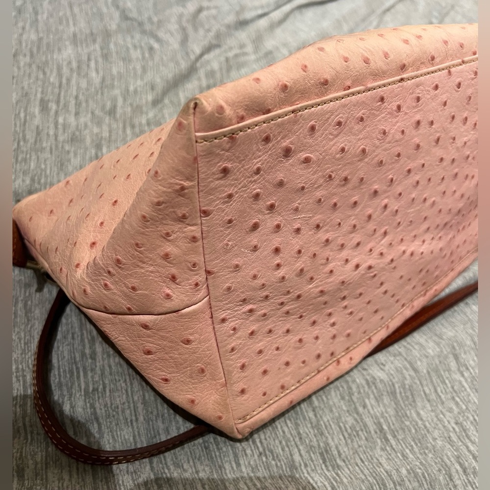 Dooney & Bourke ostrich embossed Toni satchel - Picture 12 of 12